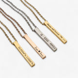 4 Side Bar Necklace