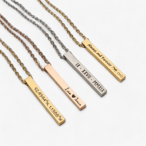 4 Side Bar Necklace