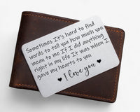 Personalised Wallet Card