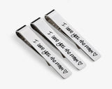 Handwriting Tie Clip