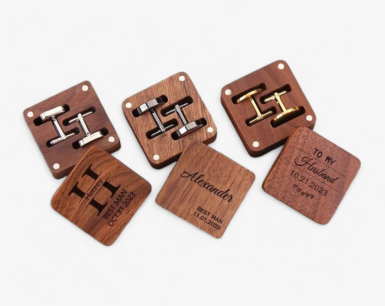 Square Cufflinks with Box