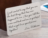 Personalised Wallet Card