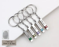 URN Birthstone Keyring