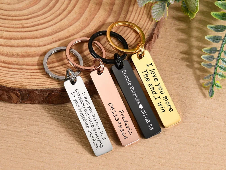 Personalised Rectangle Keychain