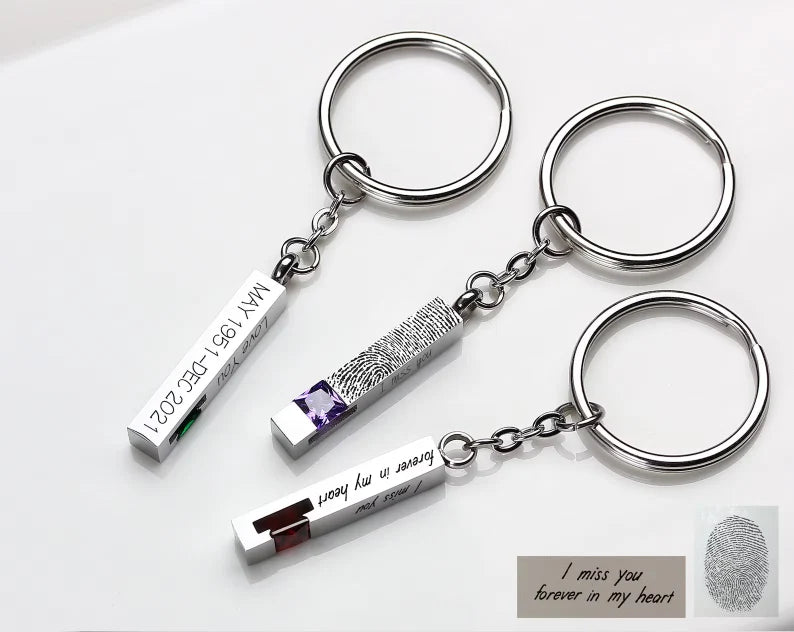 URN Birthstone Keyring