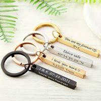 4 Sided Bar Keychain