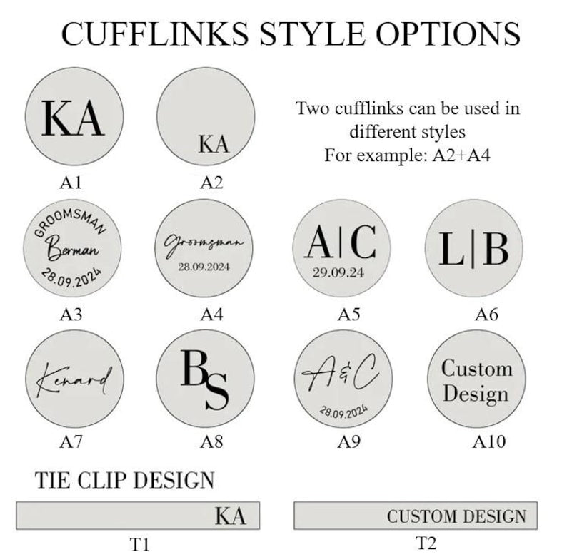 Personalised Cufflinks - Groom